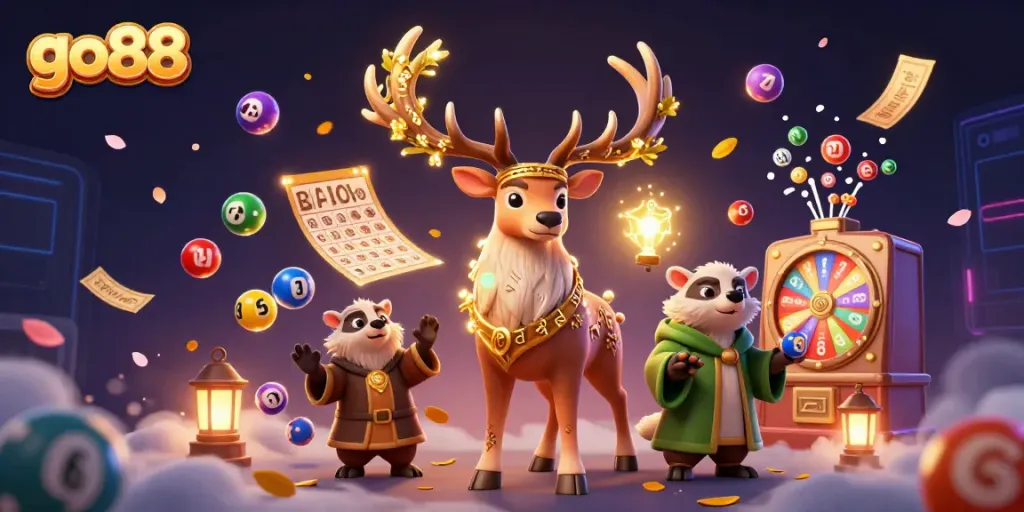 Experience thrilling gameplay with go88 through the vibrant world of colorful lottery balls and exciting casino elements.