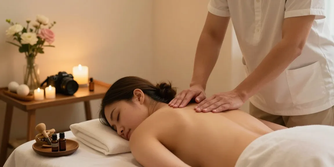 수원출장안마 massage therapy session with soothing oils and serene atmosphere